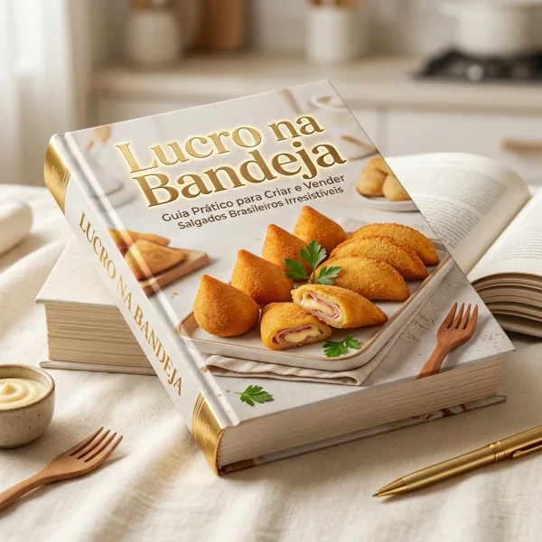 Mockup do guia Lucro na Bandeja