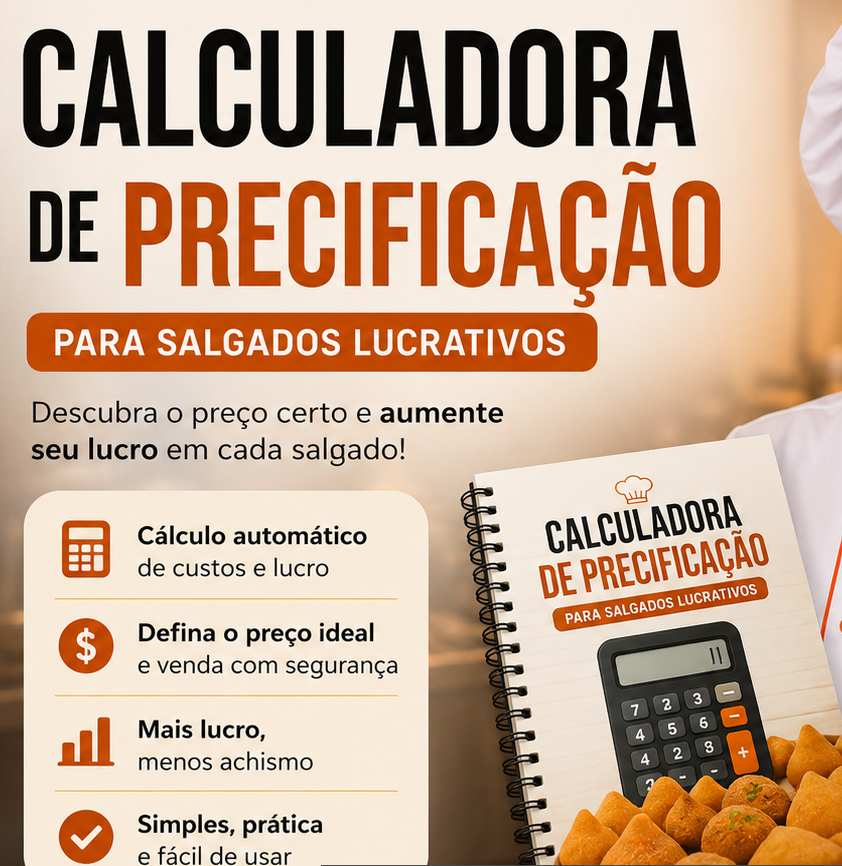 Calculadora Completa de Precificação para Salgadeiras
